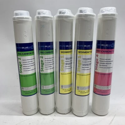 Pure Blue H2O Annular Replacement Filters for Reverse Osmosis System - 5 Pack - Image 1 of 4