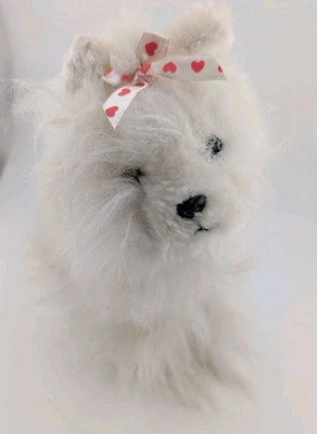 Ganz Webkinz Pink White Yorkie Dog Stuffed Animal Plush HM070 No Code 6” - Image 1 of 4