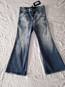 dsquared2 S72LB0638 Super Flare Cropped Damen Jeans Gr.38 Blau Neu** - Bild 1 von 7