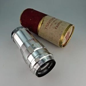 A.Schacht Ulm Travenon 135mm 4.5f Exakta Mount Alu Tele Objektiv #2231 D7 - Bild 1 von 7