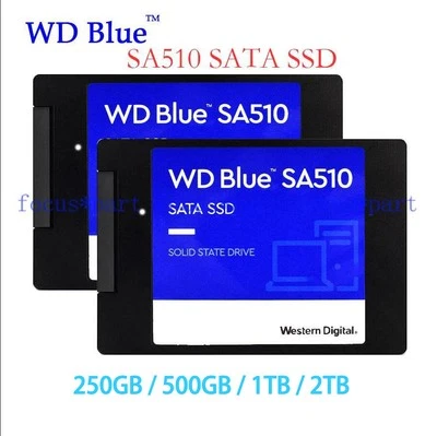 WD BLUE SSD 250GB 500GB 1/2TB 2.5" SATA Solid State Drive for Laptop Desktop lot - Image 1 of 4