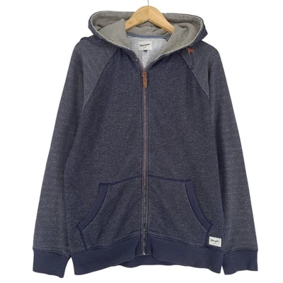 Sudadera Pullover Vintage Wrangler Para Hombre Azul Talla L - Imagen 1 de 4