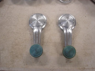 Par de bielas de ventana azul Chevelle Camaro GTO 442 GS 1968-1972 GM fabricante original Foto 1 de 3