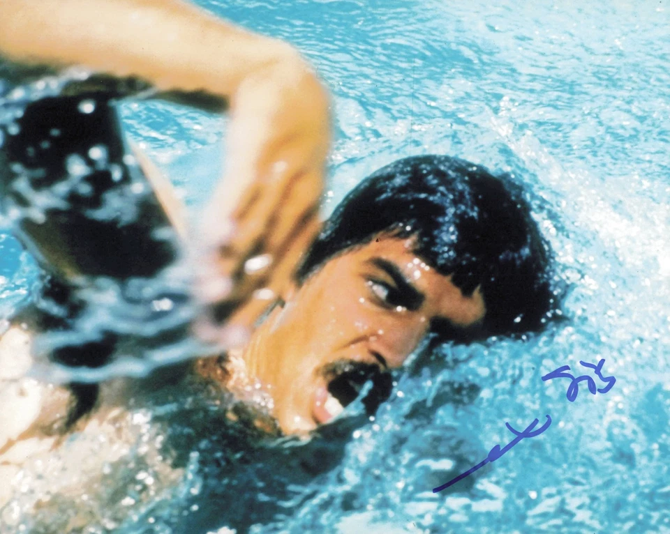 Foto de natação autografada assinada por Mark Spitz 8x10 - Imagem 1 de 1