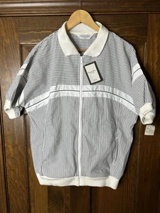 NWT Christian Dior Monsieur Vintage Short Sleeve Jacket Men’s Striped Size Large - Picture 1 of 7