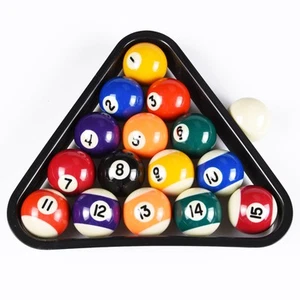Billiard Ball Set Mini Size 1-1/2 Inch Pool Balls Set Complete 16 Balls Set A... - Picture 1 of 5