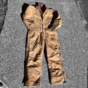 Vintage Carhartt Coveralls Mens 42S Large Insulated Quilted Workwear Duck Canvas - Picture 1 of 20