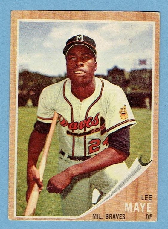 LEE MAYE 1962 TOPPS #518 NO CREASES CLEAN BACK HI# EX/MT MILWAUKEE BRAVES - Image 1 of 1