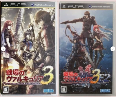 Valkyria Chronicles 3 & 3E2 Set 2 SONY Playstation Portable Japanese USED PSP 29 - Image 1 of 4