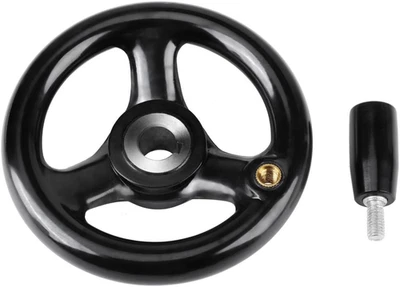 4-Inch Diameter round Handwheel Folding Disassemble Wheel Metal Hand Wheel with  - Image 1 of 4