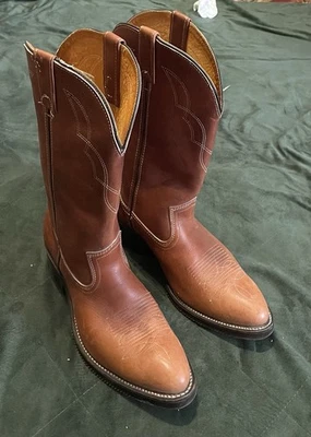 DOUBLE-H MEN'S WESTERN BOOTS MADE IN USA SIZE 9 EE read the description  - Image 1 of 4