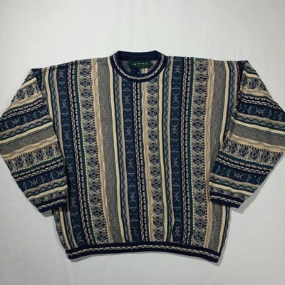 XL 90s TUNDRA Coogi Style Sweater Vintage - Image 1 of 4