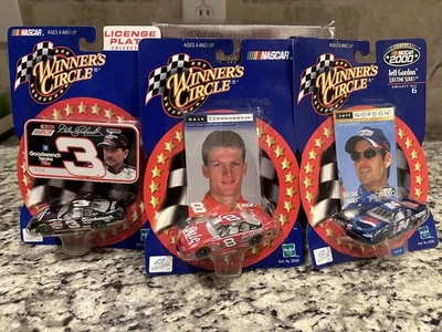 Hot Wheels Dale Earnhardt, Jeff Gordon, Jr. Nascar Winner's Circle LOT NIP - Image 1 of 4