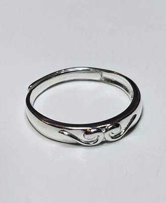 990 Sterling Silver 2 Monkey Tails The Wind Ring - Image 1 of 4