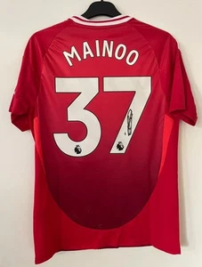 Kobbie Mainoo hand signed Manchester United  24-25 home shirt jersey COA  - Picture 1 of 2