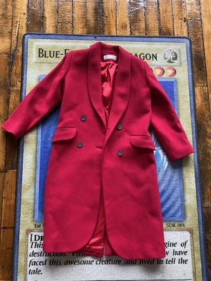 Vintage Christian Dior Wool Trench Coat Womens Sz 4 / Sm Peacoat Paris New York - Image 1 of 4