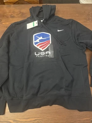 Sudadera con Capucha Pullover Oficial Nike Team USA - Negra, Para Hombre XL Juegos Olímpicos Foto 1 de 4