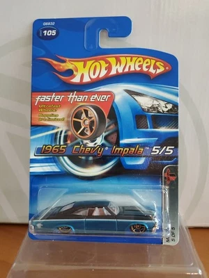 Hot Wheels 2005 Muscle Mania 1965 Chevy Impala Blue - Faster Than Ever FTE - Image 1 of 4