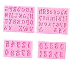 Letters Molds and Numbers Molds, Silicone Fondant Mold Chocolate Molds, 0-9 - Picture 1 of 8