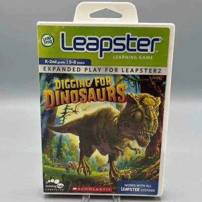 Leap Frog Leapster Learning Game Digging for Dinosaurs K-2nd Grade 5-8 Years - Image 1 of 3