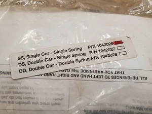 EZ-SET Garage Door Single Torsion Spring System Kit, P/N 1042026 SS Single Car - Picture 1 of 3