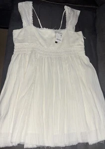 Free People👗Heartland Mini Dress Ivory Combo Size Large MSRP$148.00 - Picture 1 of 24