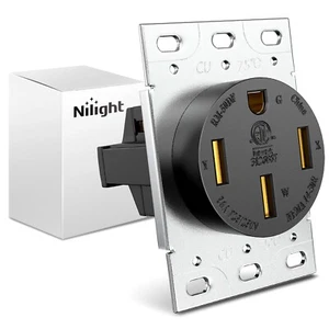 Nilight 50AMP RV Power Outlet 125/250V NEMA 14-50R Heavy Duty RV Receptacle - Bild 1 von 9