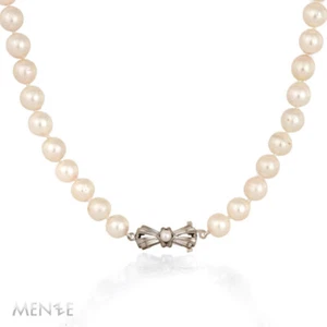 Collier Akoya - Perlenkette ø 6,5 mm mit 585/- Weißgold Schließe 53 cm (22728) - Bild 1 von 8