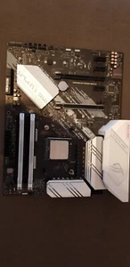 AMD Ryzen 7 3800x CPU + ASUS ROG STRIX B550-A GAMING + Corsair Vengeance DDR4 16 - Photo 1/7