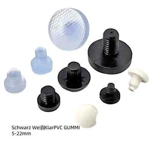 5mm -12mm PVC Glasplattenauflage Tisch Gumminoppen Gummipuffer Glasplattenträger - Bild 1 von 40