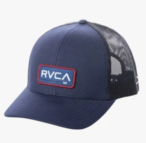 RVCA TICKET TRUCKER III SOMBRERO SNAPBACK GORRA MARINA NUEVA CON ETIQUETAS - Imagen 1 de 3