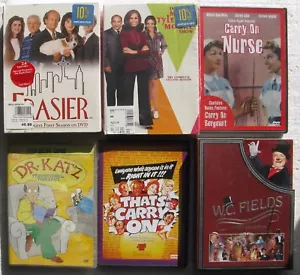 6 DVD Sets (TV/Movies) CARRY ON Nurse WC Fields DR KATZ Mary Tyler Moore FRASIER - Picture 1 of 2