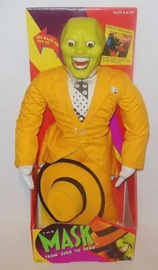 The Mask: Jim Carrey Pop Out Eyes and Tongue 16"" figura posable 1994 Hasbro - Imagen 1 de 6