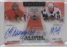 2006 Trilogy 1-2 Combos Clearcut /100 Nikolai Khabibulin Kyle Calder #C2-CK Auto