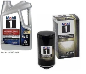 Mobil1 M1-404A Engine Oil Filter & 5 Quarts Mobil1 5W20 Full Syn. H/M Motor Oil - Picture 1 of 1