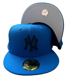 New Era New York Yankees 1999 World Series 59FIFTY Fitted Hat Blue Size 7 3/4 - Picture 1 of 7