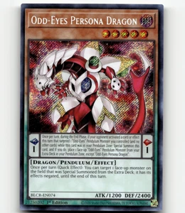 Yugioh Odd-Eyes Persona Dragon Battles of Legend: Crystal Revenge Secret Rare - Picture 1 of 1
