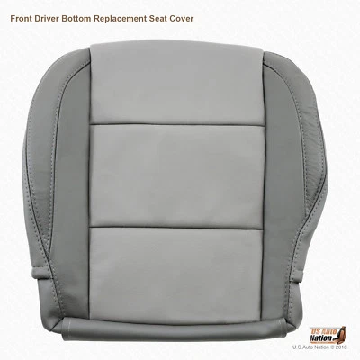 Cubierta de asiento inferior delantera izquierda 2011 2012 cubierta de cuero gris 2 tonos para Nissan Armada Foto 1 de 4