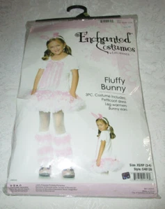 Easter Bunny XS (3T-4T) Costume w/ Petticoat Dress, Leg Warmers, Headband Ears  - Picture 1 of 10