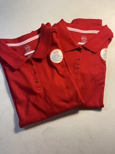 Lot Of 2 Wonder Nation School Uniforms SS Polo Youth XL (14-16) Red SKU A48 - Picture 1 of 7