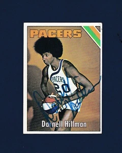 Tarjeta de baloncesto Darnell Hillman firmada por los Indiana Pacers 1975-76 Topps - Imagen 1 de 1