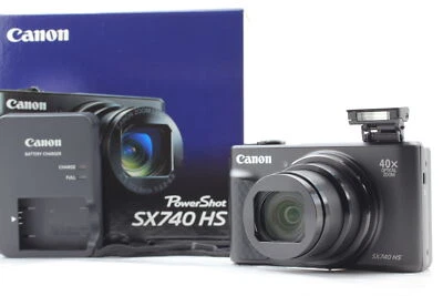 [Unbenutzt] Canon PowerShot SX740 HS (Schwarz) 20.3MP Kompaktkamera Japan - Bild 1 von 4