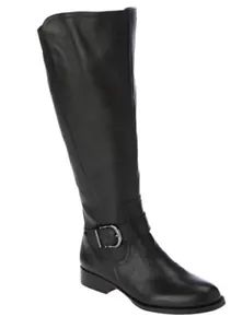 Naturalizer Jayden Leder Weitschaft Reitstiefel - Größe 9 1/2 - schwarzes Leder - Bild 1 von 6