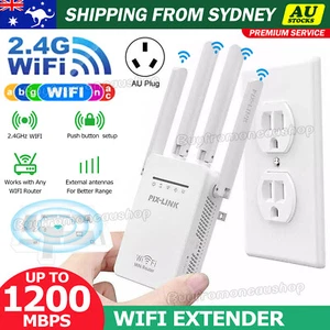 1200Mbps WiFi Range Extender Repeater Wireless Amplifier Router Signal Booster - Picture 1 of 9