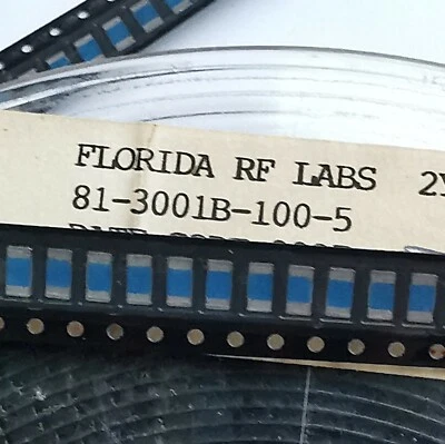 Florida RF Labs 81-3001B-100-5 (x10) 100Ω 5W BeO Power Chip Resistor Terminator - Image 1 of 4