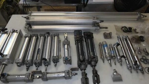 Konvolut Pneumatik-Zylinder Druckluft- Festo Bosch Rexroth Mecman - Bild 1 von 14