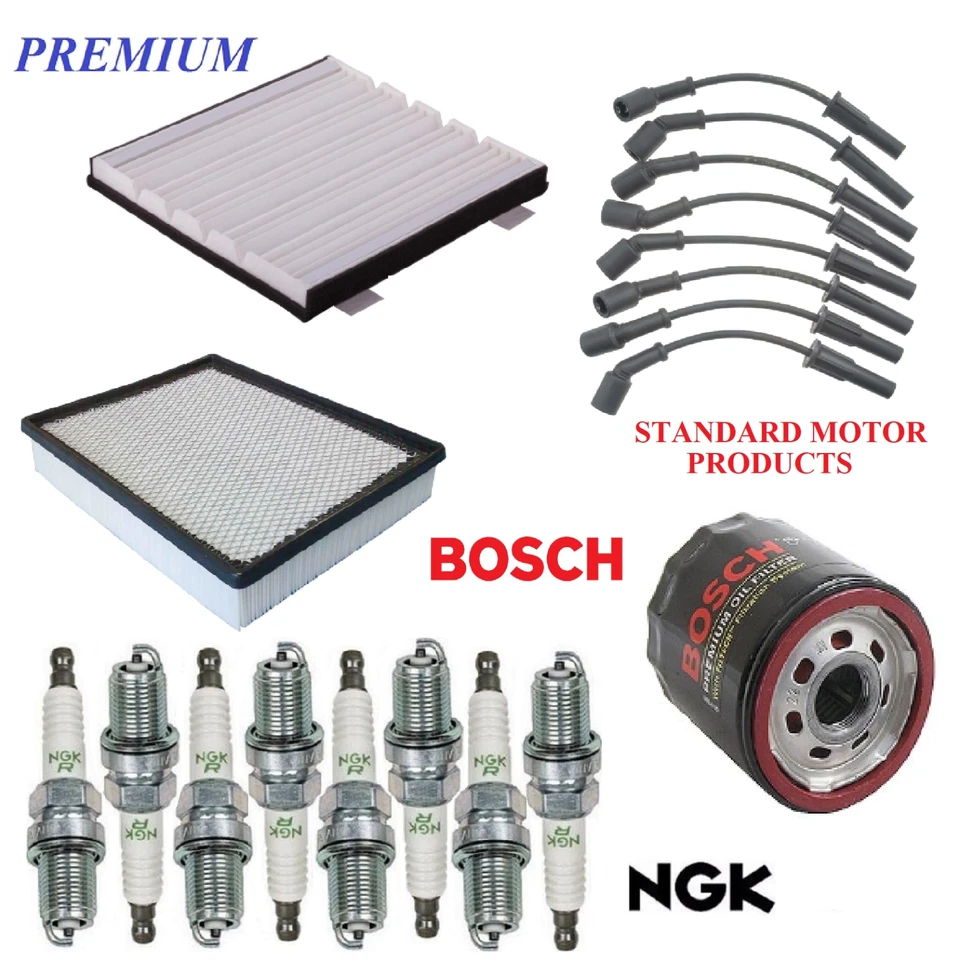 Kit de afinación filtros tapones de cable aptos para GMC YUKON XL 1500 V8; 5,3 L; 6,2 L 2010-2014 Foto 1 de 1