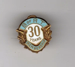 BRT: Brotherhood of Railroad Trainmen: 30 Years Membership  *actual shipping* - Imagen 1 de 2