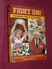 2006 SIGNED HB/DJ BOOK: "FIGHT ON! - THE COLORFUL STORY OF USC FOOTBALL" BISHEFF