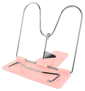 Leseständer / Buchhalter / Buchständer / mit Metallbügel / Farbe: rosa - Bild 1 von 1